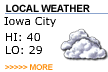 Click here for current weather conditions and five day forecast.